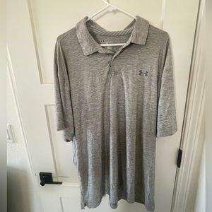Men’s UnderArmour Grey Polo XXXL